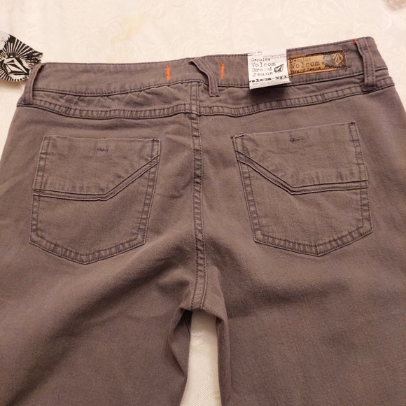 Volcom Easy Rider stretch Flare leg gray denim jeans. Size 13 - Picture 9 of 15